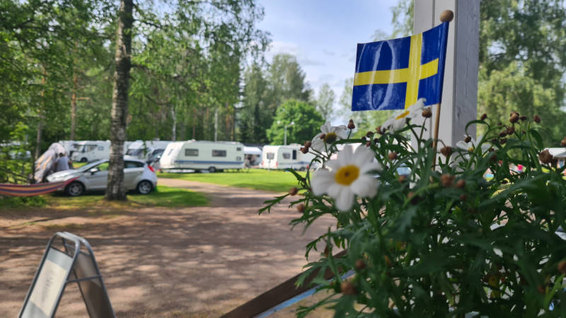 campingytor under högsäsong